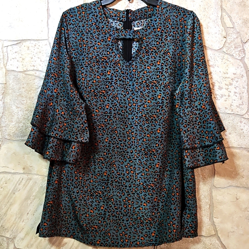 Leopard Blouse nwot